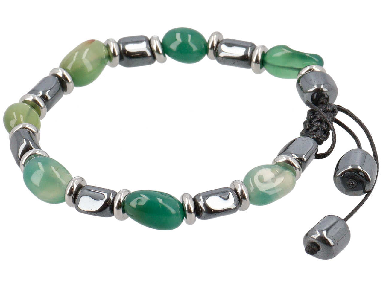 Bracciale scooby doo con pietre verde