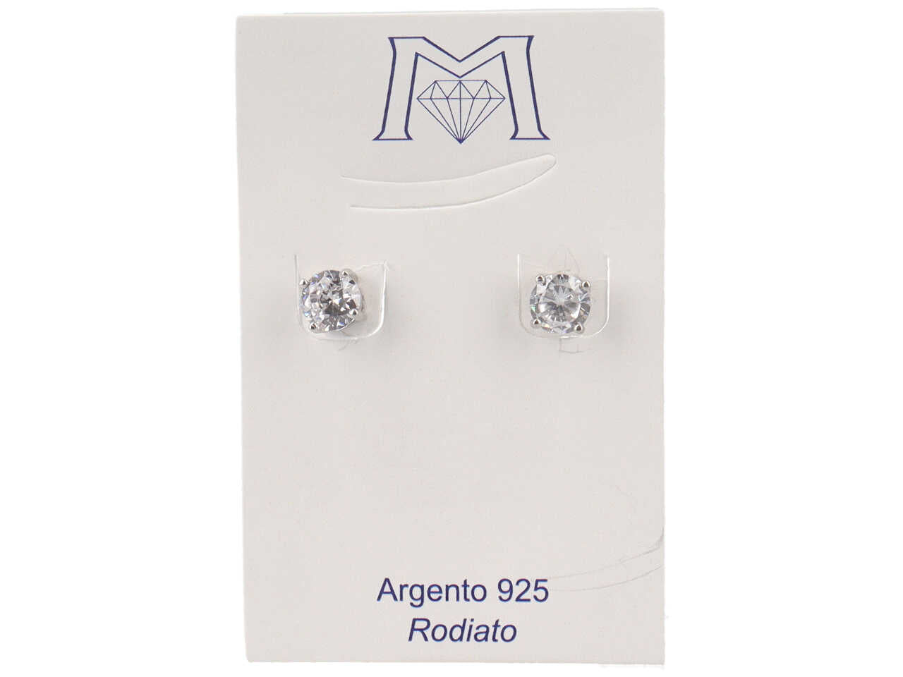 Orecchini punto luce 6,5mm 4 punte
