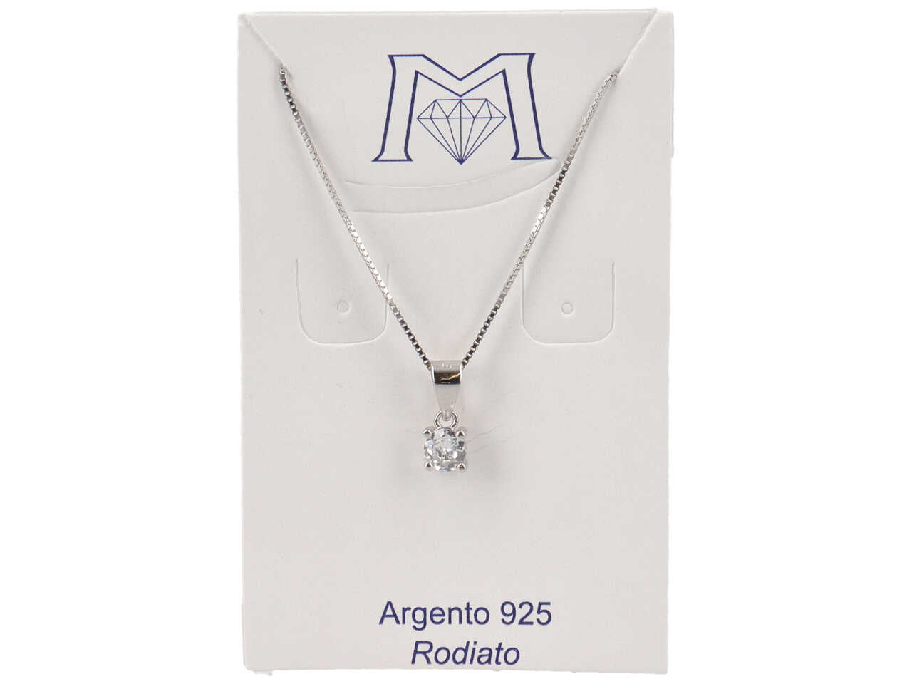 Collana con pendente p. luce 4,5mm crystal pd4394b
