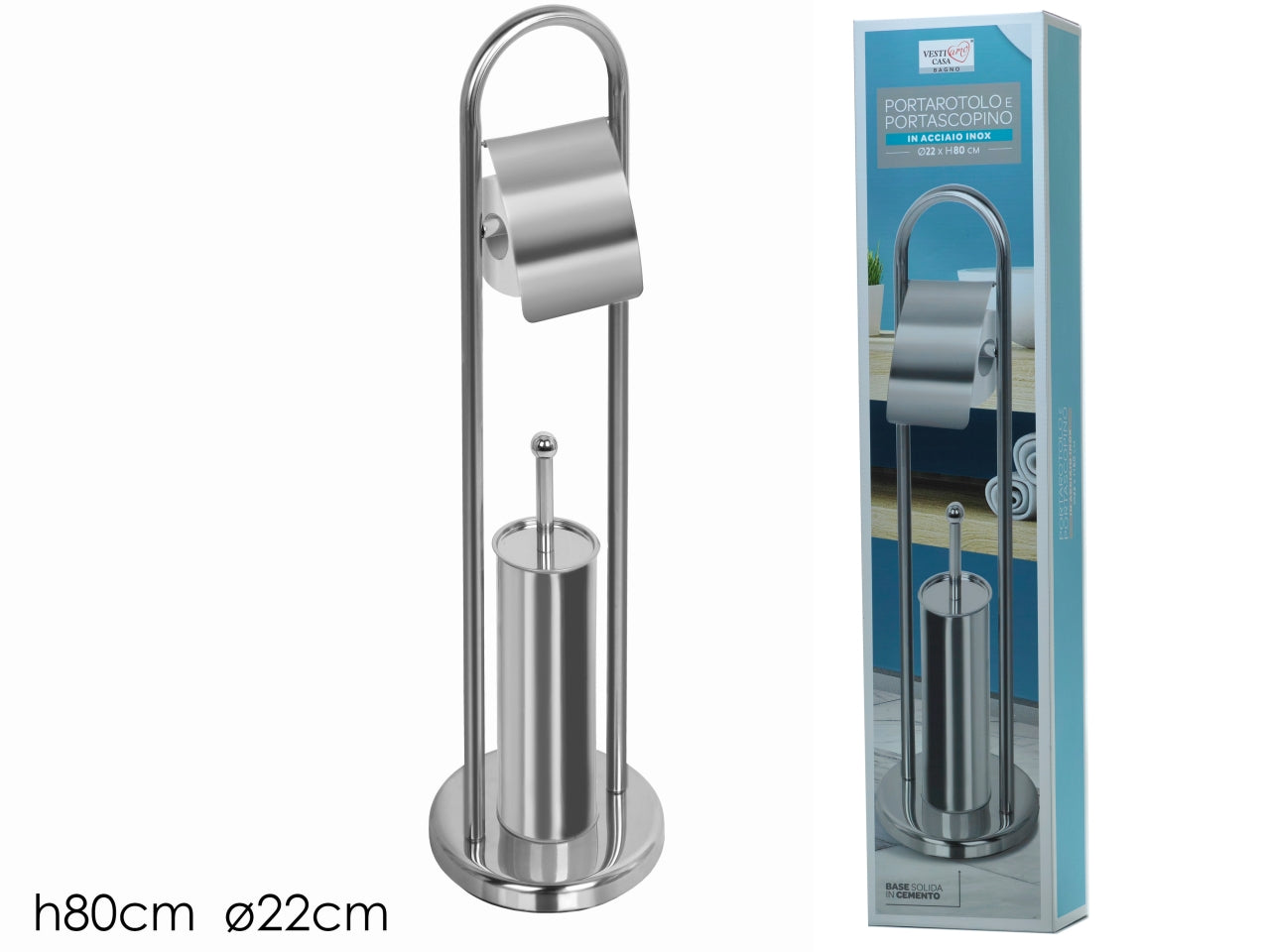 Set portarotolo e  porta scopino