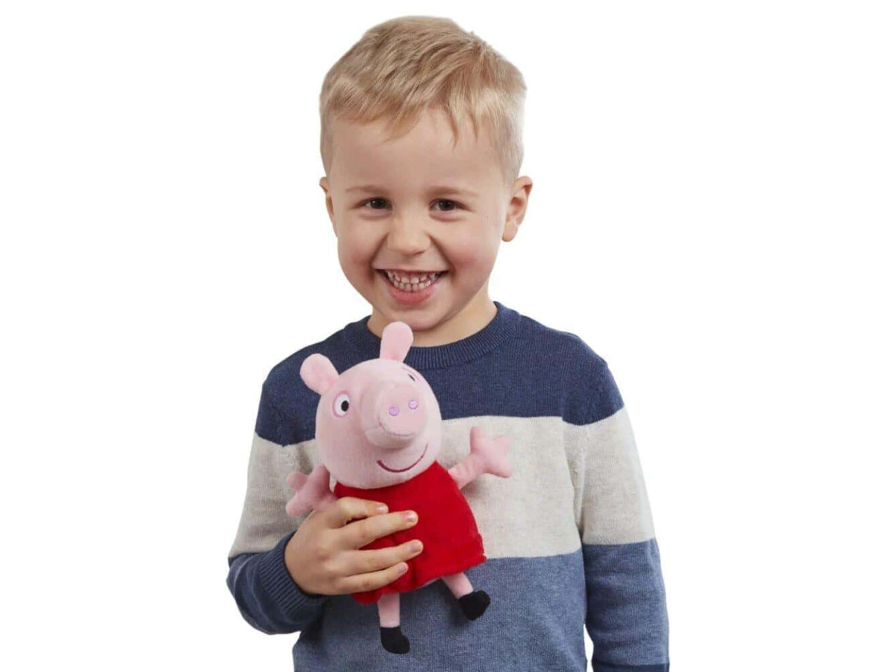 Peppa pig peluche ride e grugnisce 20cm