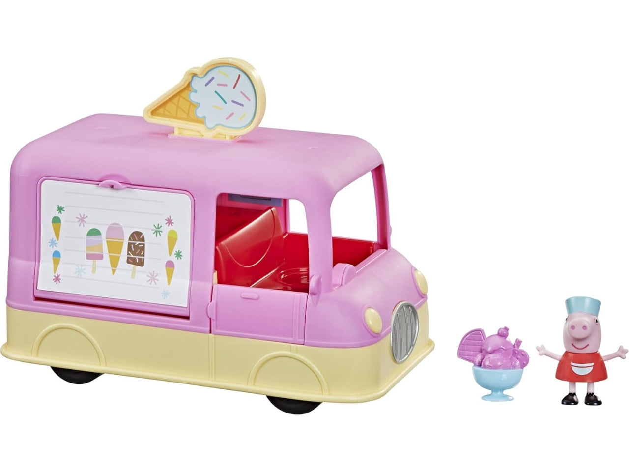 Peppa pig furgone dei gelati con personaggi