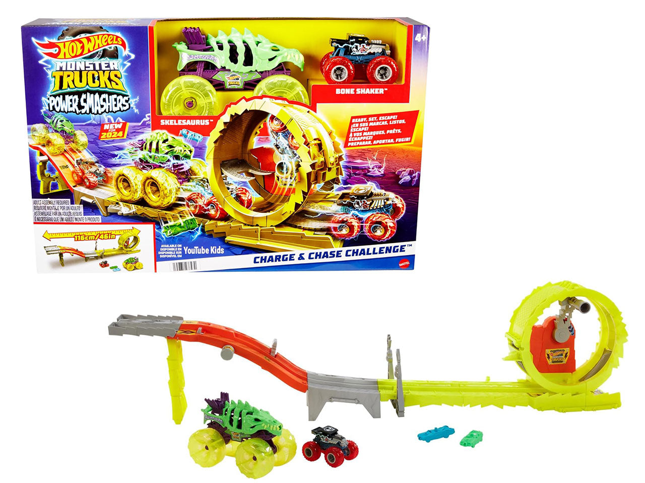 Hot wheels monster truck charge chase chal.