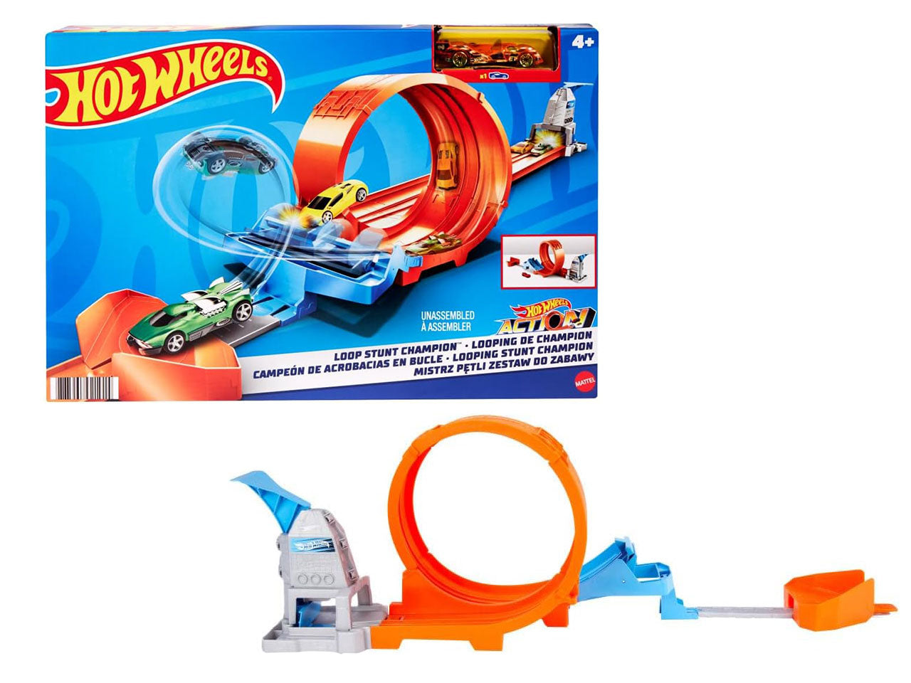 Hot wheels pista acrobazie con lanciatore