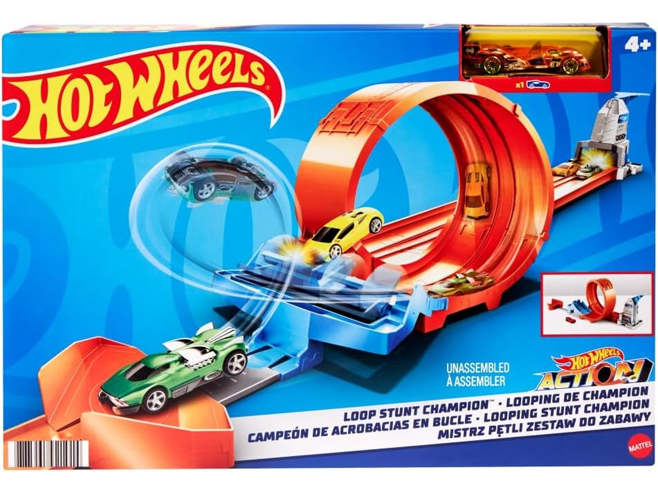 Hot wheels pista acrobazie con lanciatore