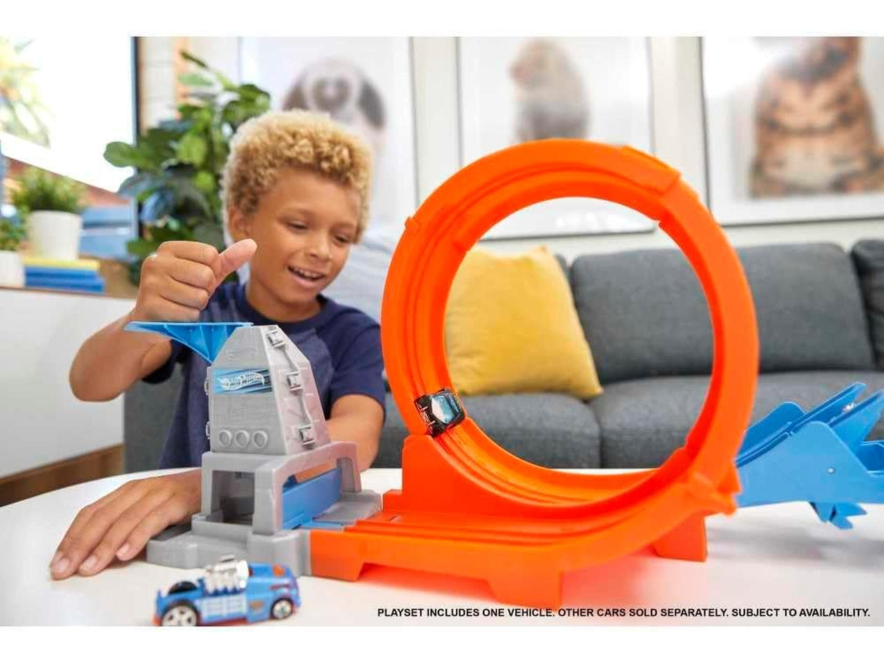 Hot wheels pista acrobazie con lanciatore