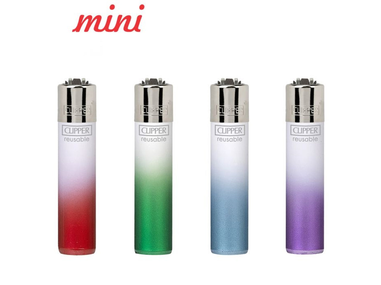 Confezione di 48 accendini clipper Bic micro whyte crystal gradient$