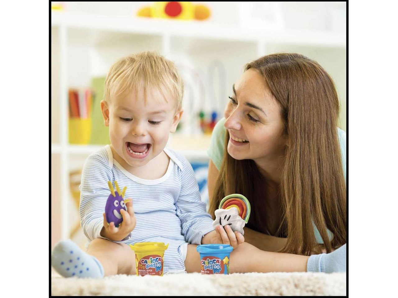 Carioca baby pasta da modellare 3x75gr per bambini da 1+ anni