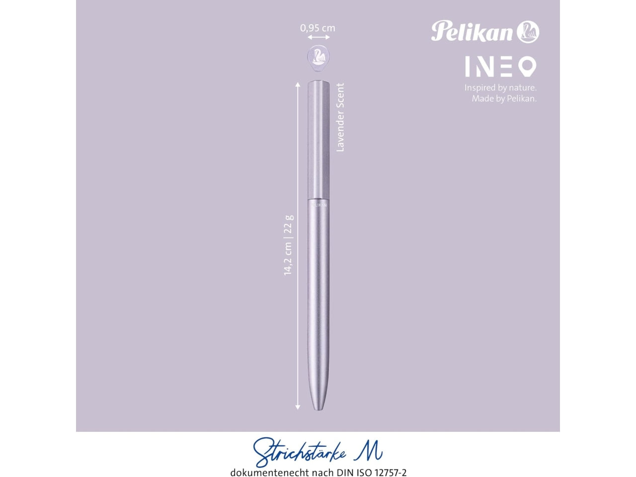 Penna a sfera ineo elements lavanda con astuccio in metallo