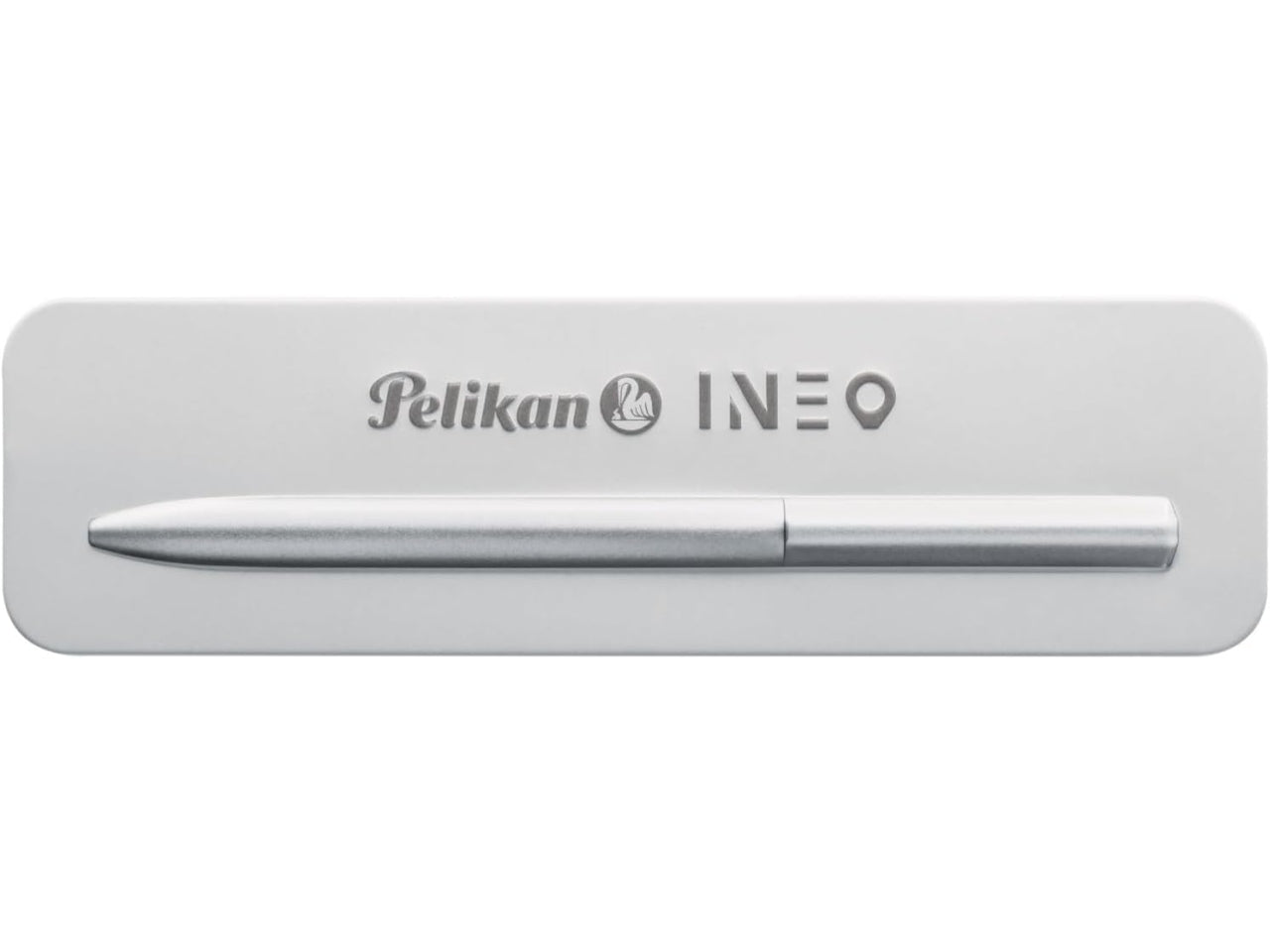 Penna a sfera ineo elements grigio chiaro con astuccio in metallo