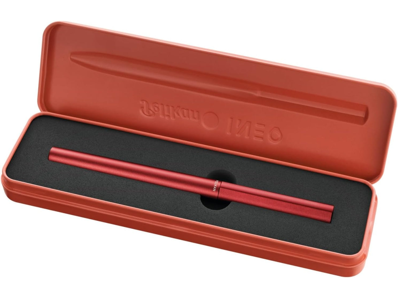 Penna stilografica ineo elements fiery rossa con astuccio in metallo