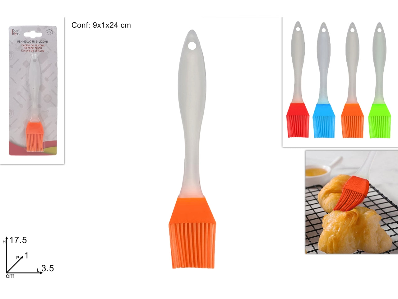 Pennello silicone colori assortiti