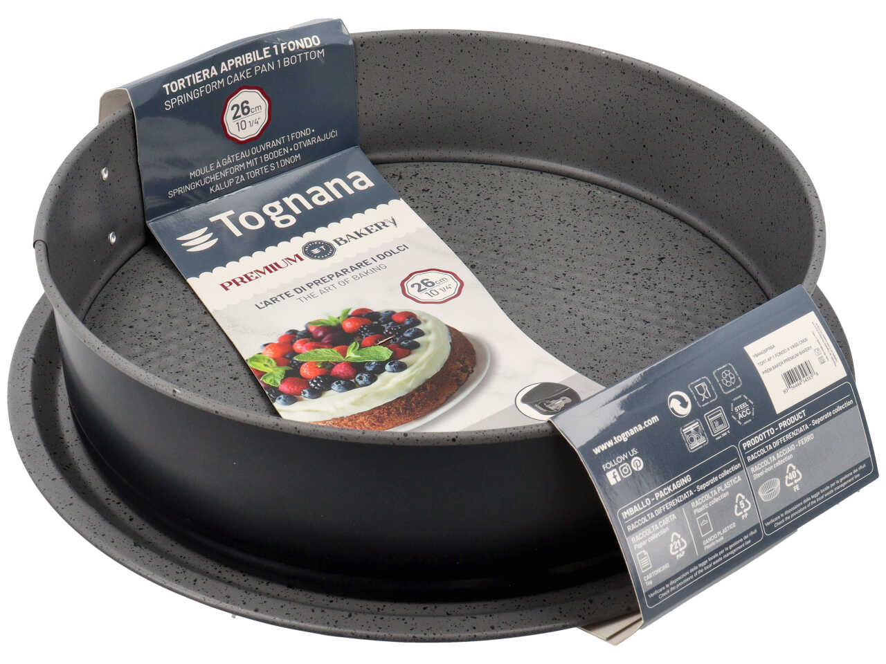 Tortiera apribile premium bakery 1 fondo 26cm