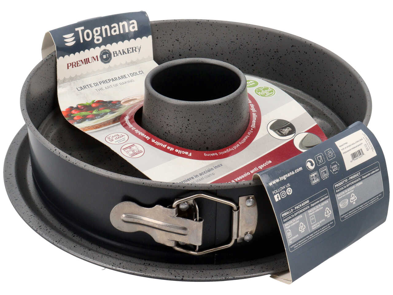 Tortiera apribile premium bakery 2 fondi 26cm