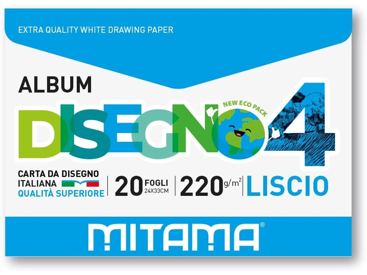 Mitama album disegno 20 fogli 24x33cm 220gr. liscio