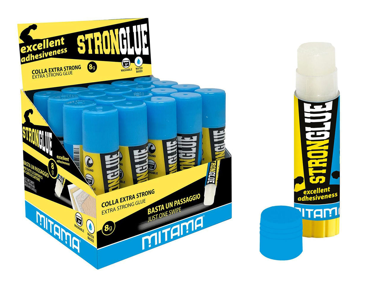 Mitama colla stick strong 8gr scatola 20 pezzi