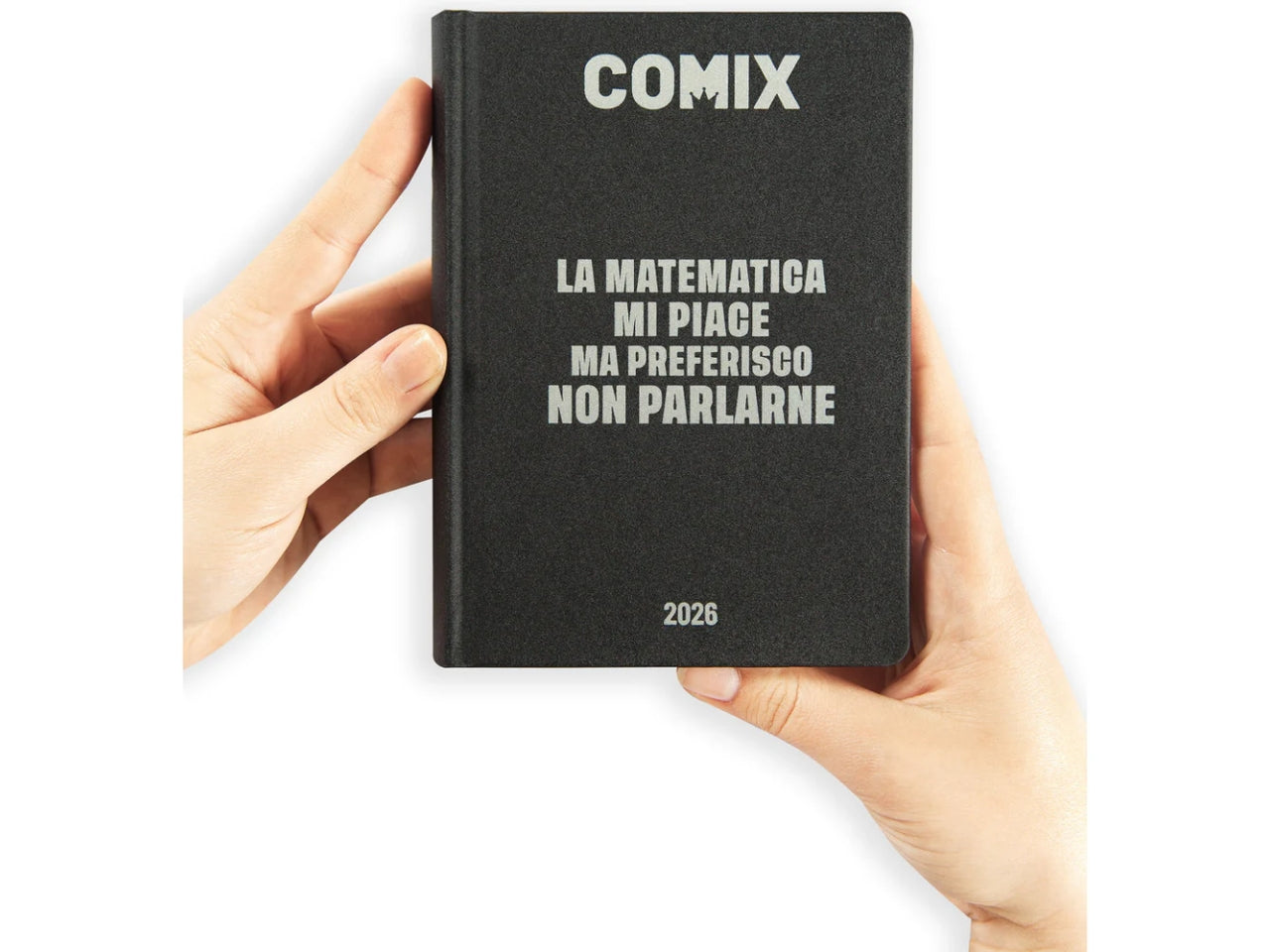 Agenda comix mini 2025/26 16 mesi black&silver
