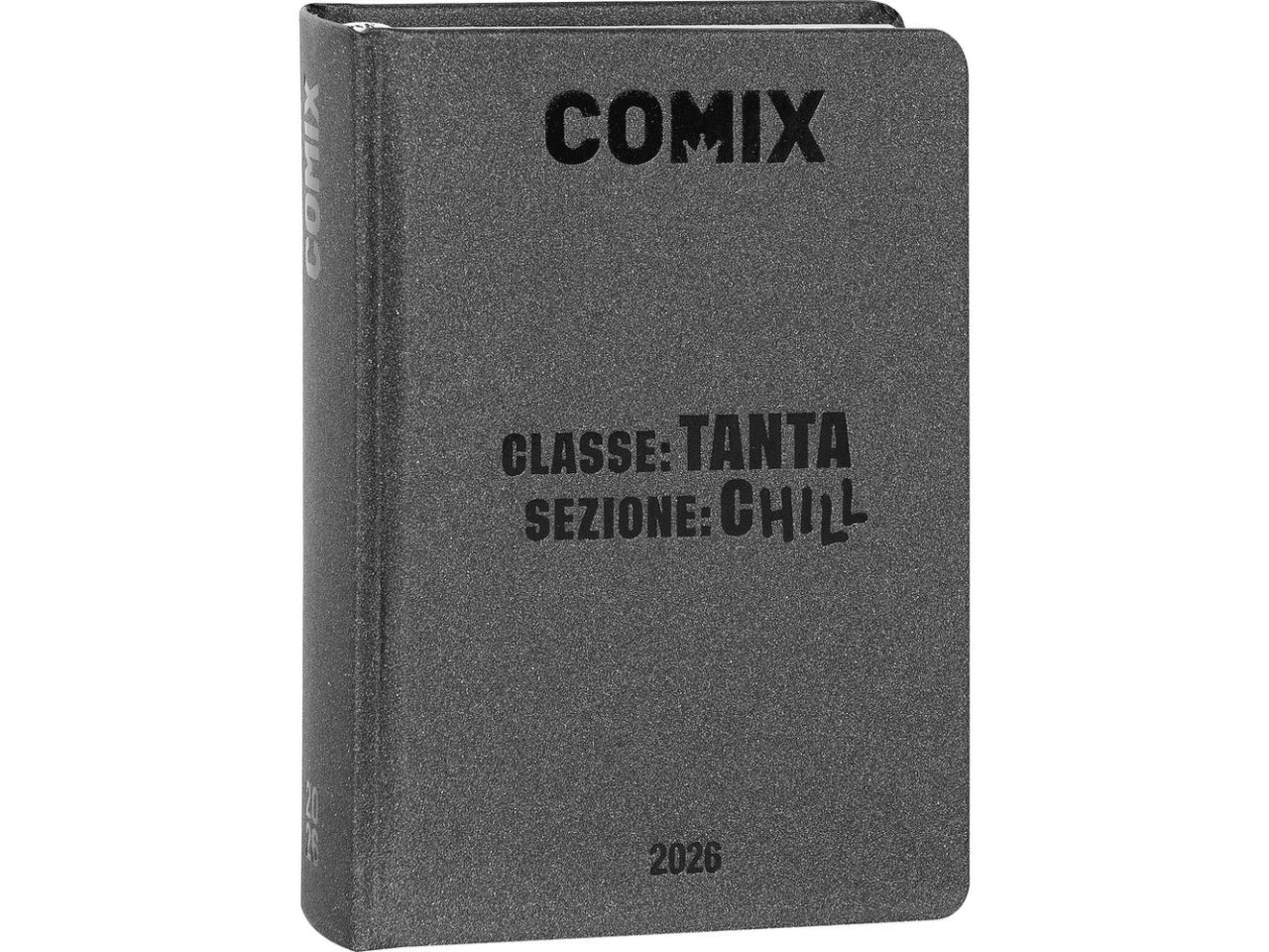 Agenda comix mini 2025/26 16 mesi charcoal