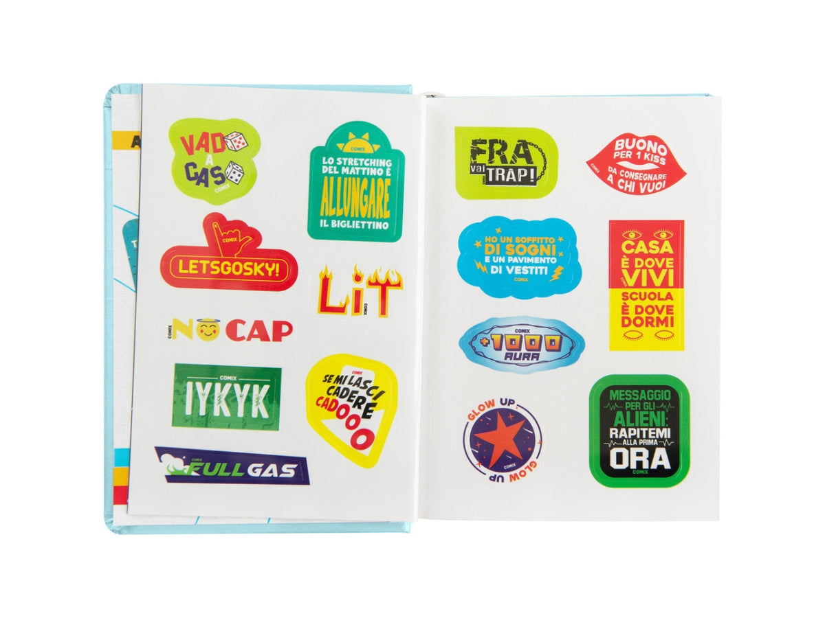 Agenda comix mini 2025/2616 mesi azzurro