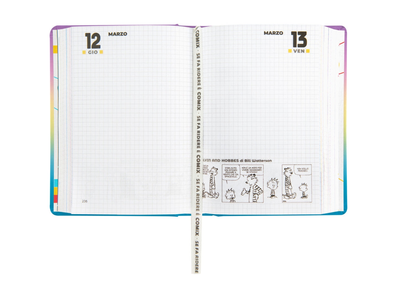 Agenda comix mini 2025/26 16 mesi sunrise sky
