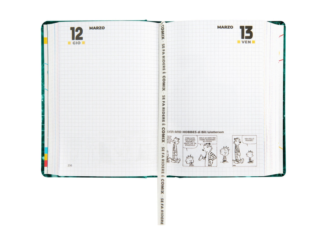 Agenda comix mini2025/26 16 mesi electric green