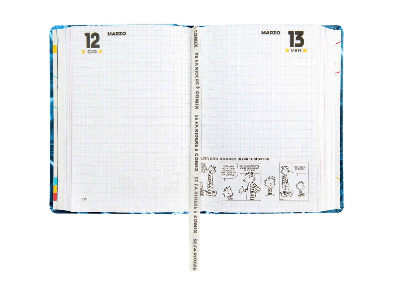 Agenda comix mini 2025/26 16 mesi metal fluid
