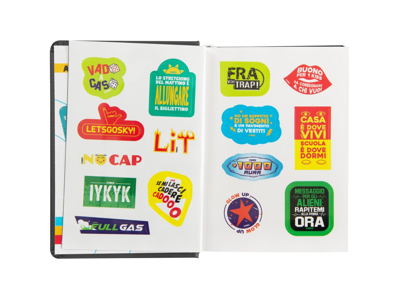 Agenda comix mignon2025/26 16 mesi black&silver