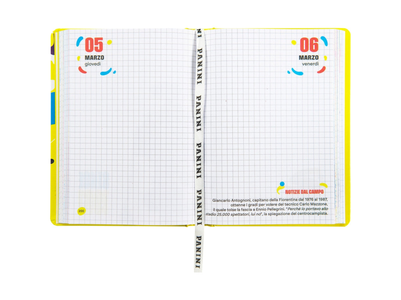 Diario calciatori panini standard 2025/26 12 mesi