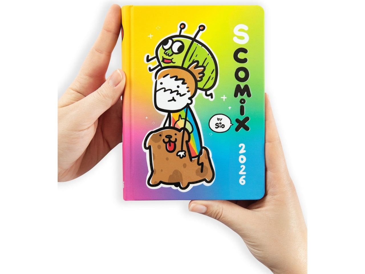 Agenda scomix medium 2025/26 16 mesi disegno