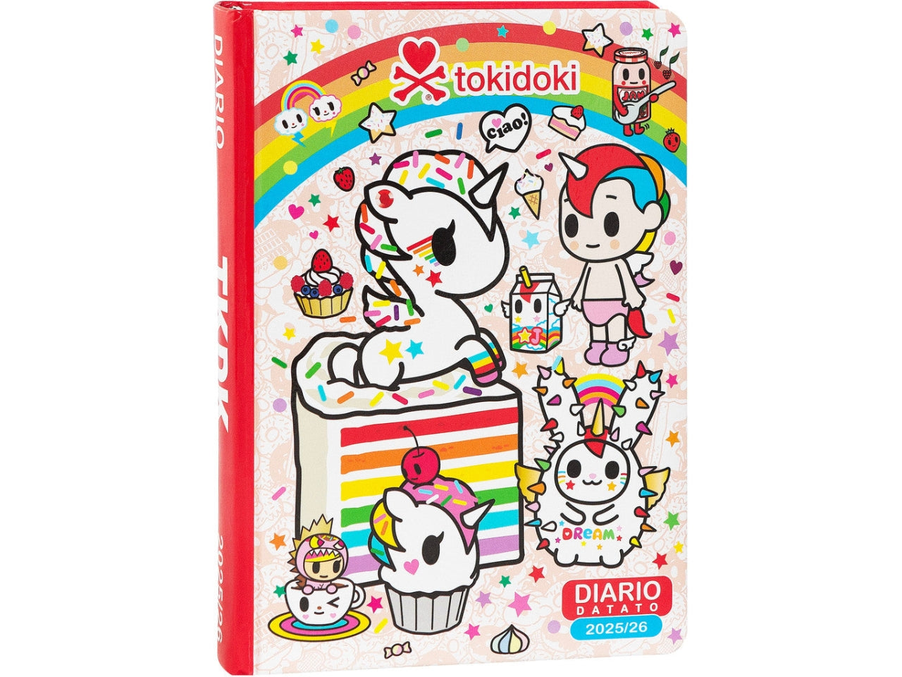 Diario tokidoki standard 2025/26 rosso