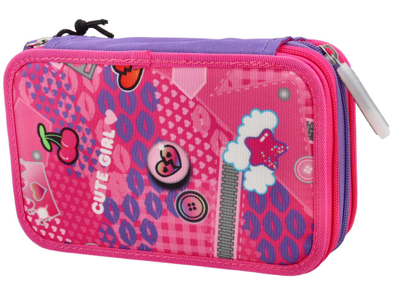 Comix wave astuccio 3zip pins girl
