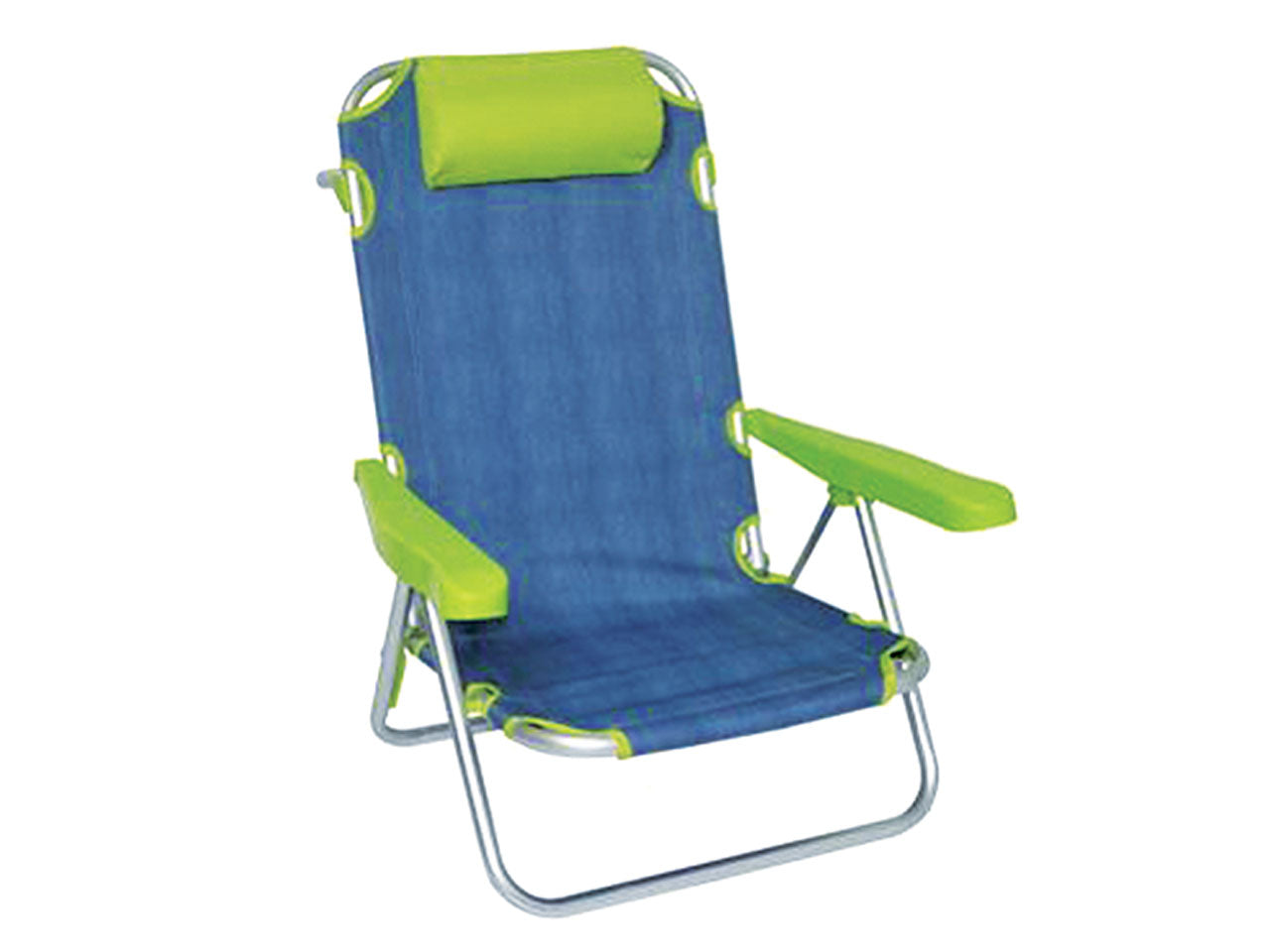 Spiaggina party 61x61x81 Poly alluminio di colore verde