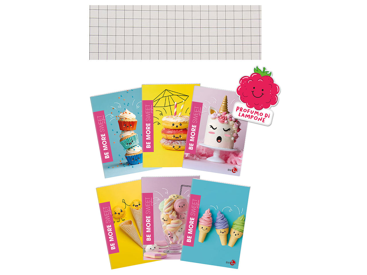Quaderno maxi sweet 100gr confezione 10 pezzi rigatura 5mm
