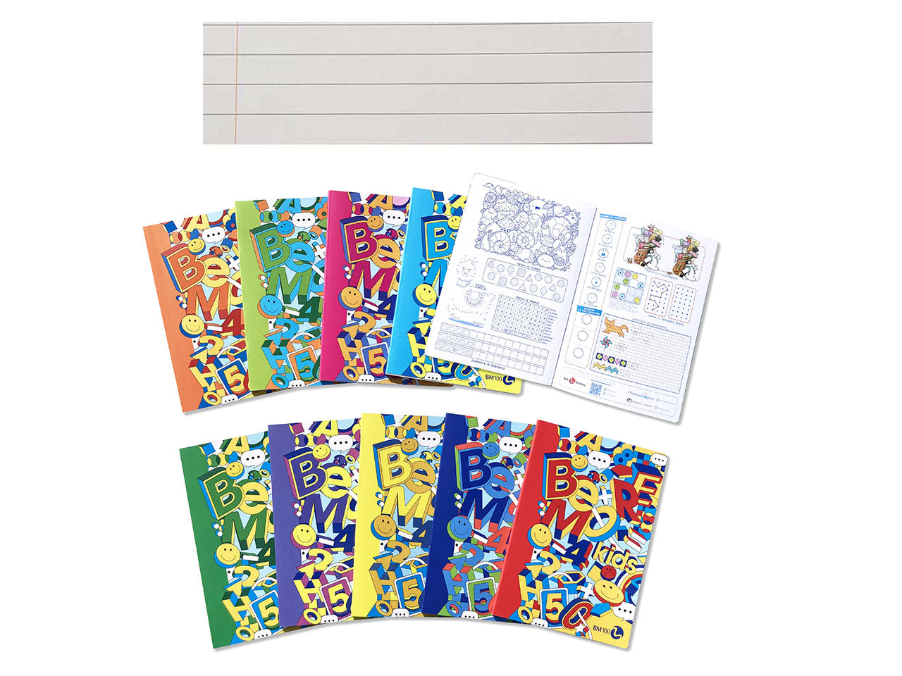 Quaderno maxi kids 100gr confezione da 10 pezzi rigatura C con margine