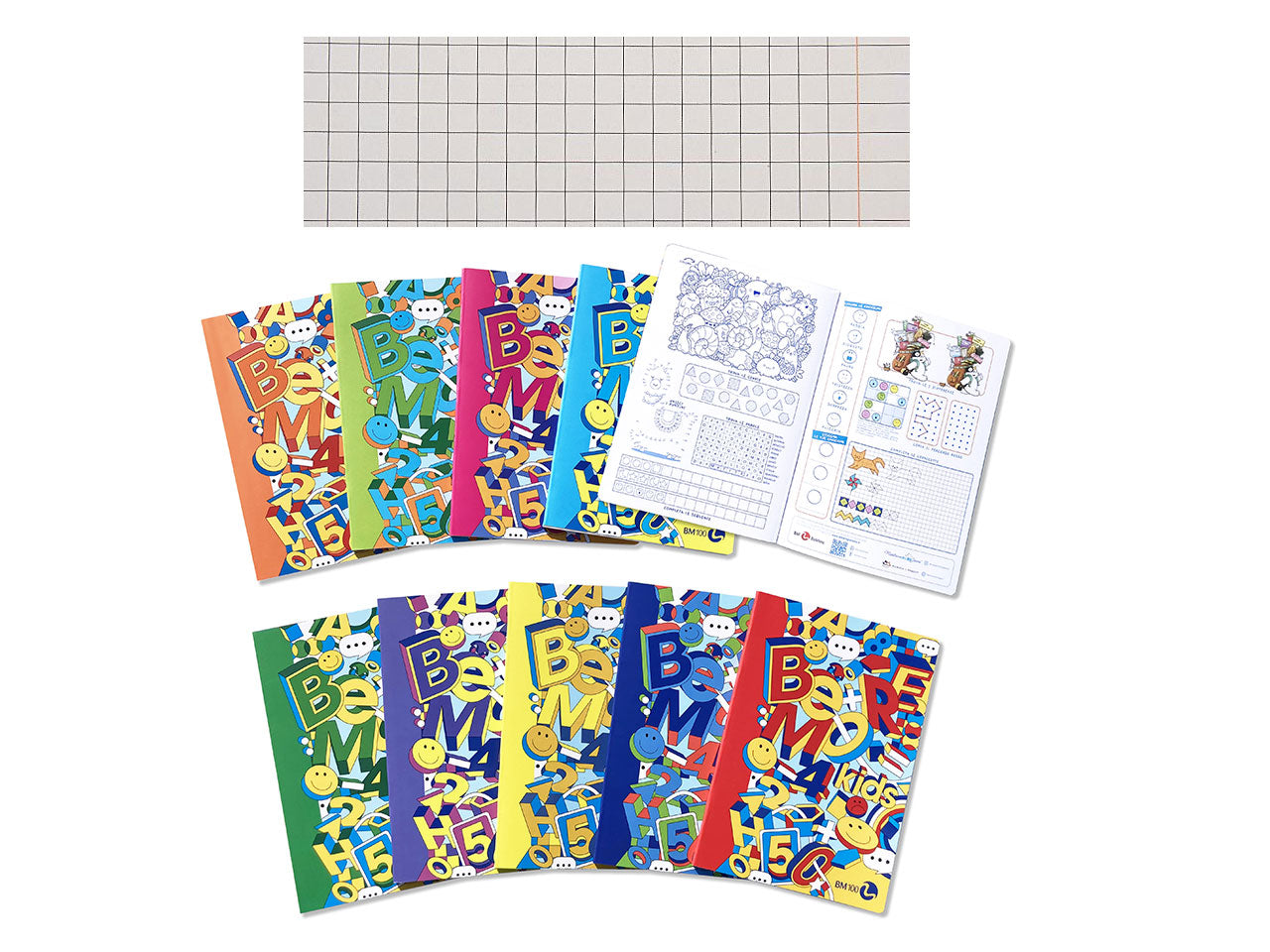 Quaderno maxi kids 100gr confezione da 10 pezzi rigatura Q con margine