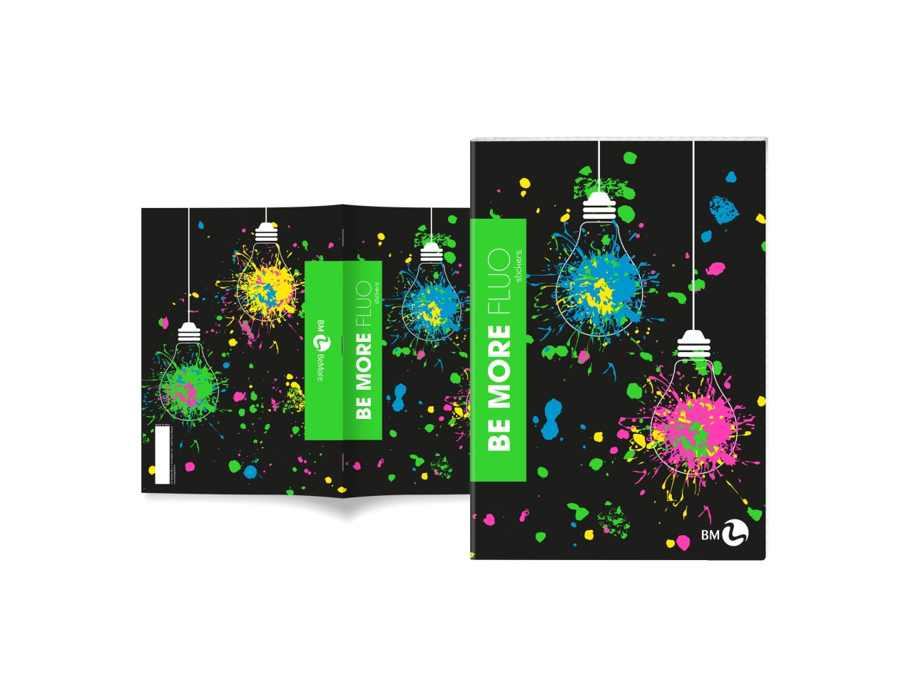 Quaderno maxi fluo 100gr confezione da 10 pezzi rigatura Q con margine