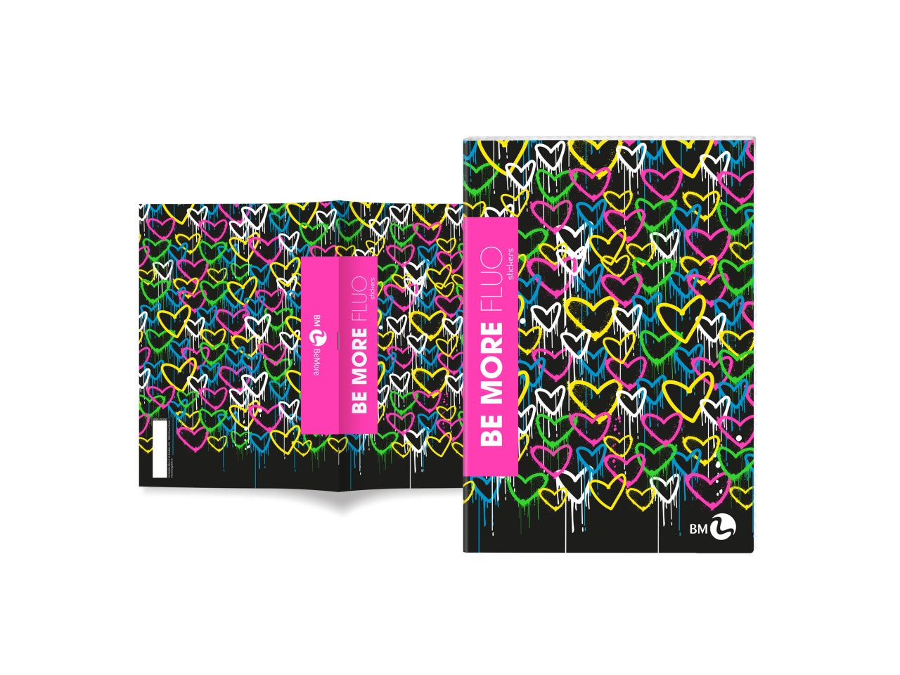 Quaderno maxi fluo 100gr confezione da 10 pezzi rigatura Q con margine