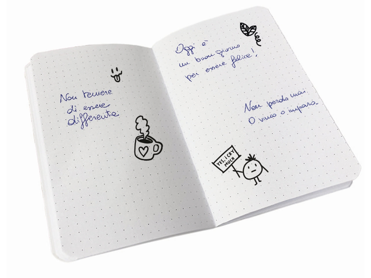 Quaderno mini tiny A6 10x15cm 80 pagine rigatura puntinato