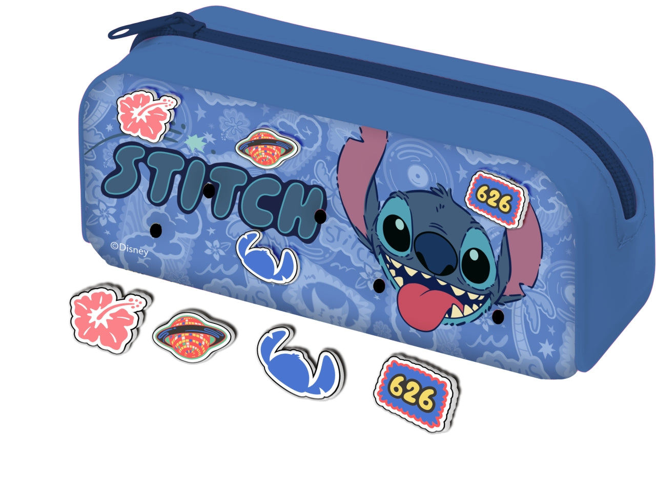 Stitch astuccio in silicone con 4 patch lst