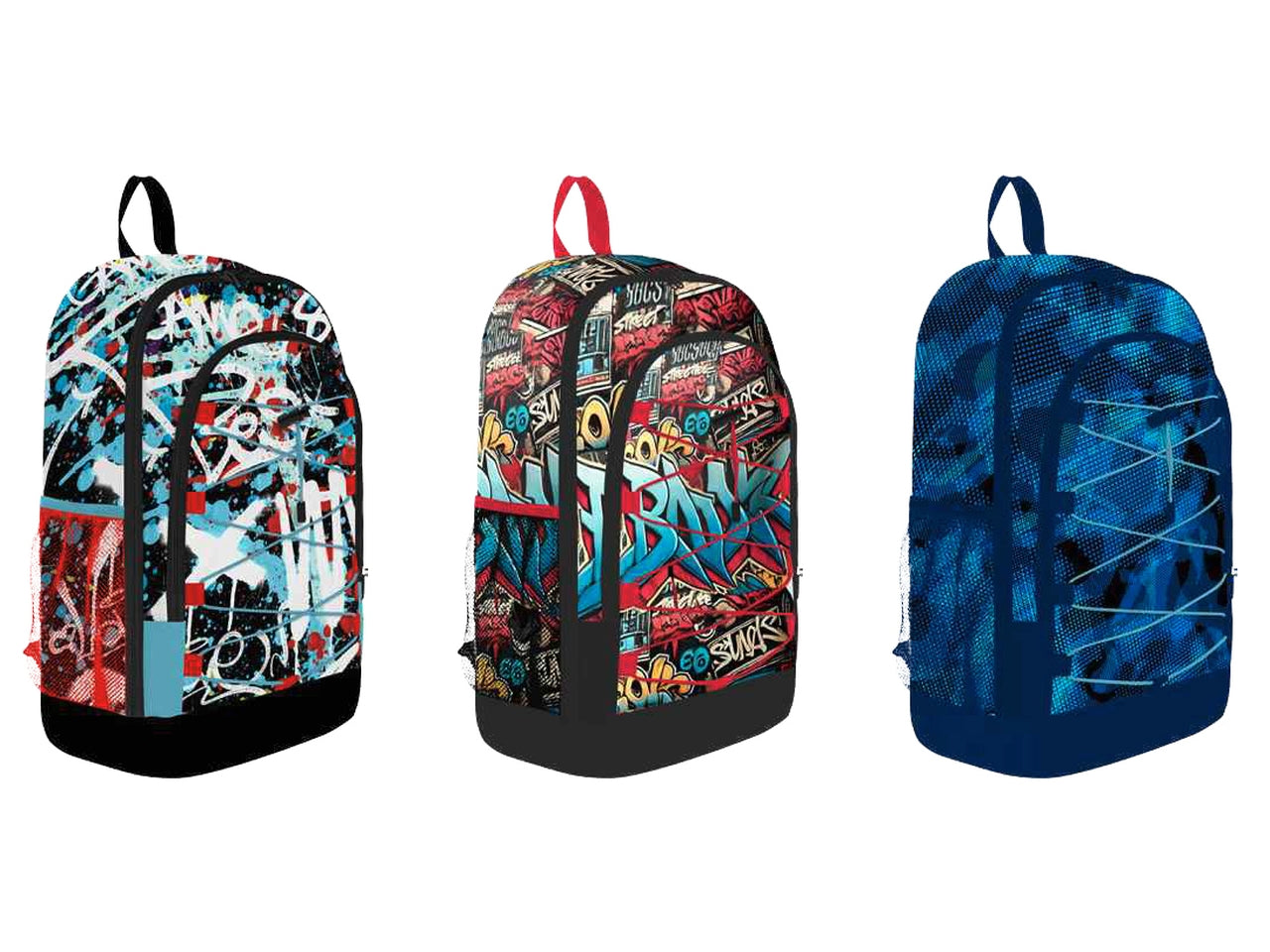 Zaino con elastici porta skate$