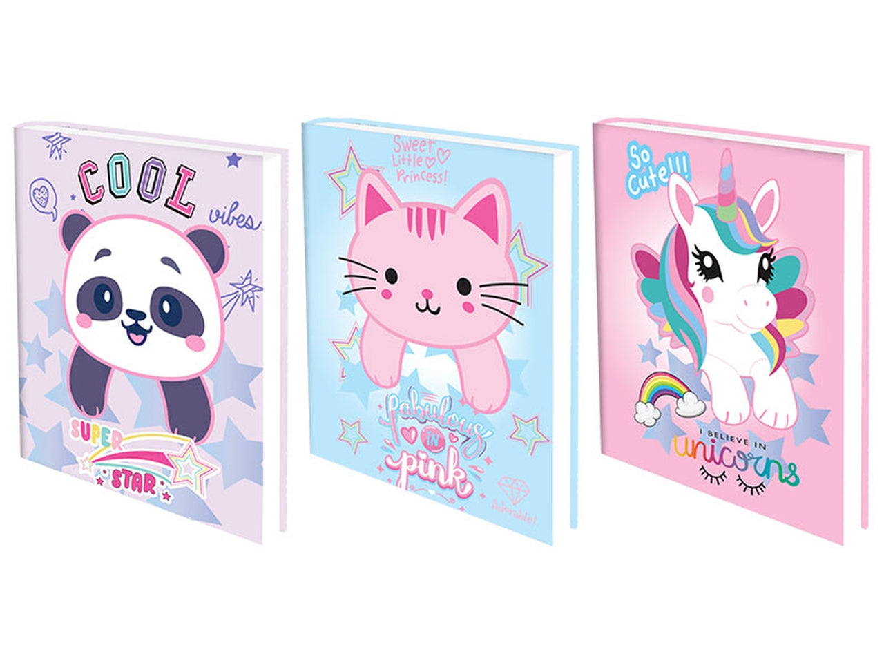 Diario active standard playtoy cute fantasie assortite