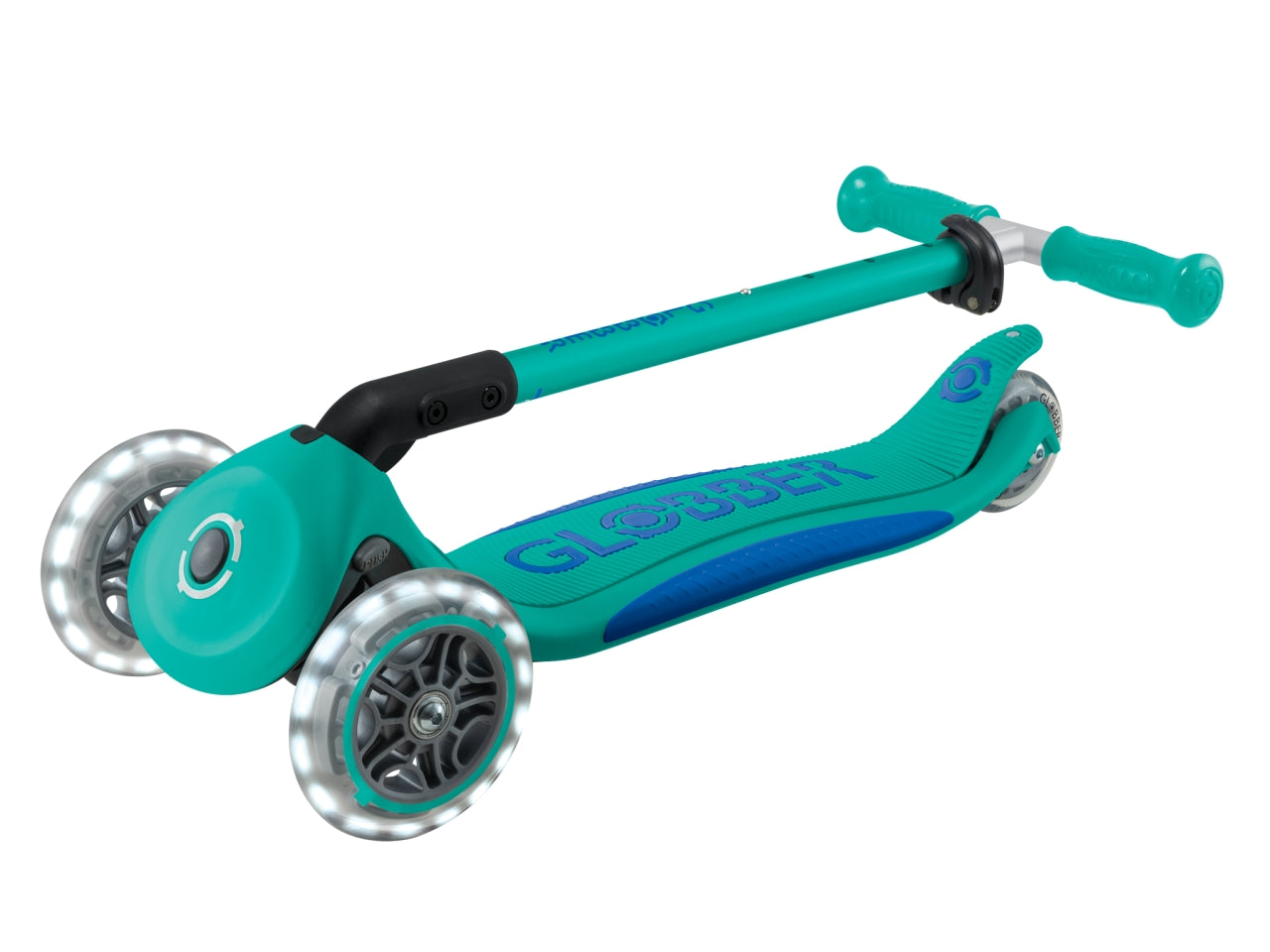 Globber - Primo Foldable Plus Light monopattino - Emerald Green-Navy Blue