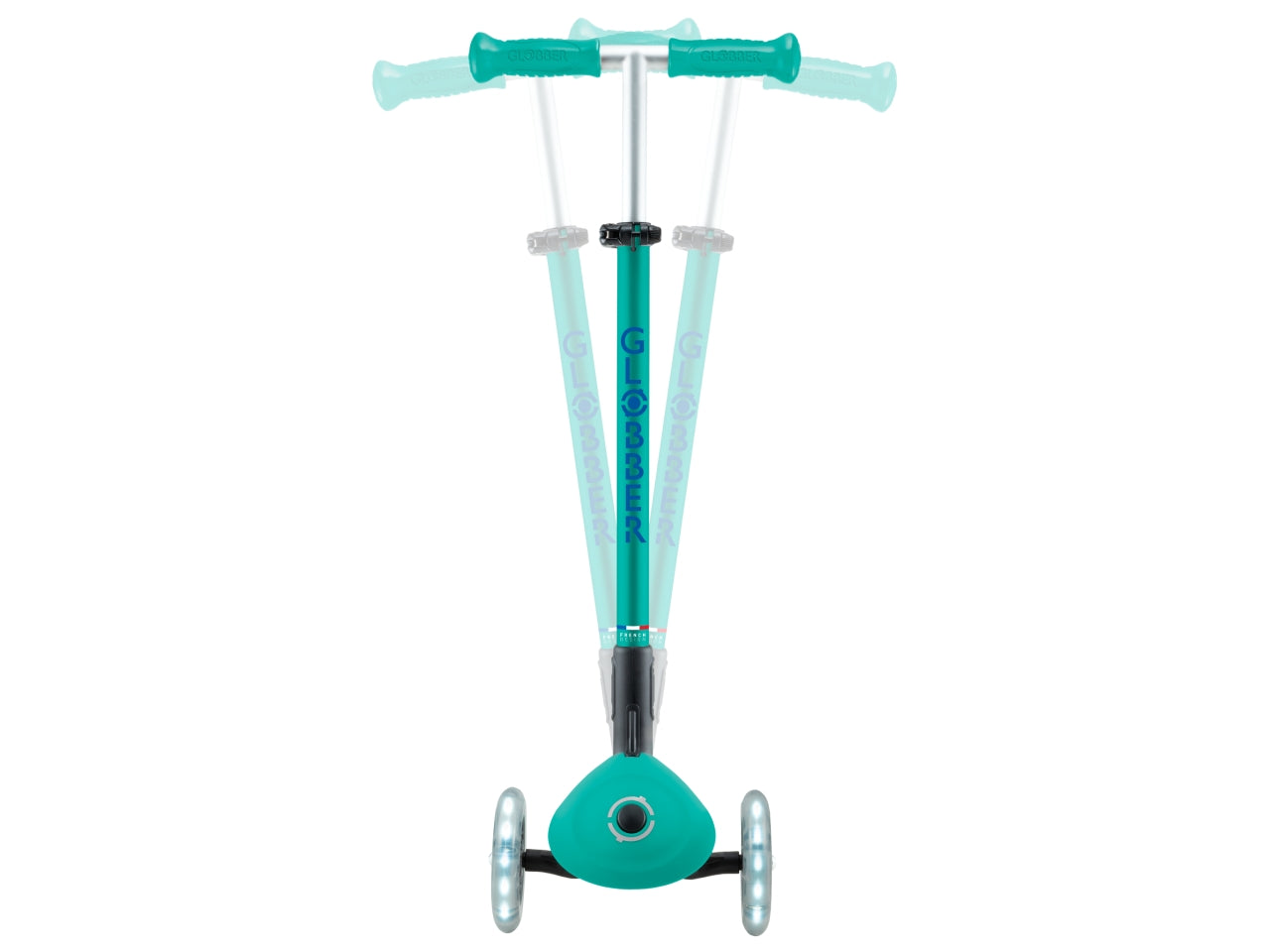 Globber - Primo Foldable Plus Light monopattino - Emerald Green-Navy Blue