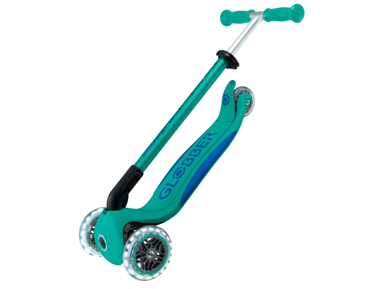 Globber - Primo Foldable Plus Light monopattino - Emerald Green-Navy Blue