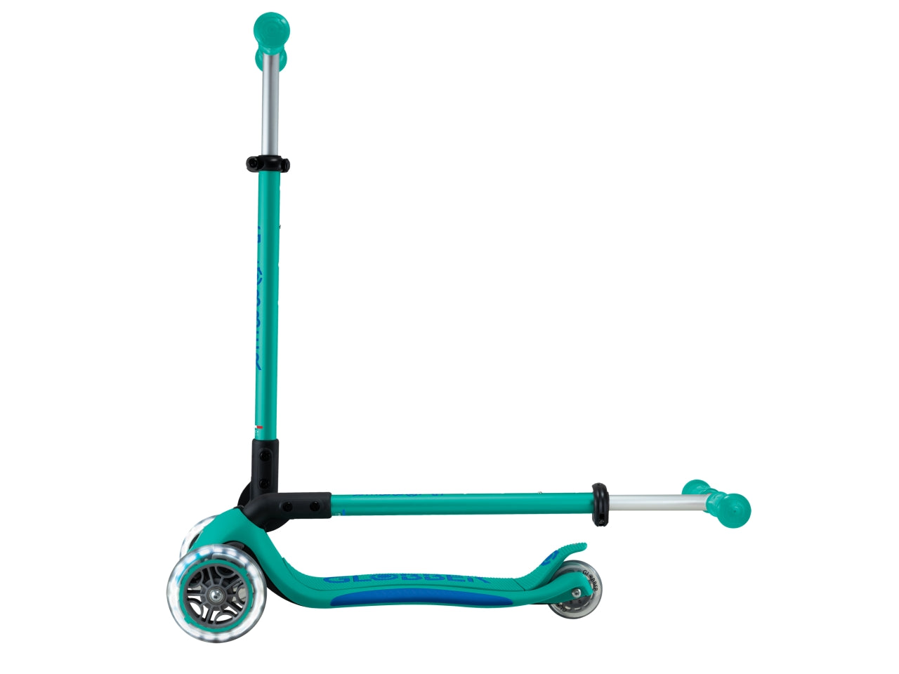 Globber - Primo Foldable Plus Light monopattino - Emerald Green-Navy Blue