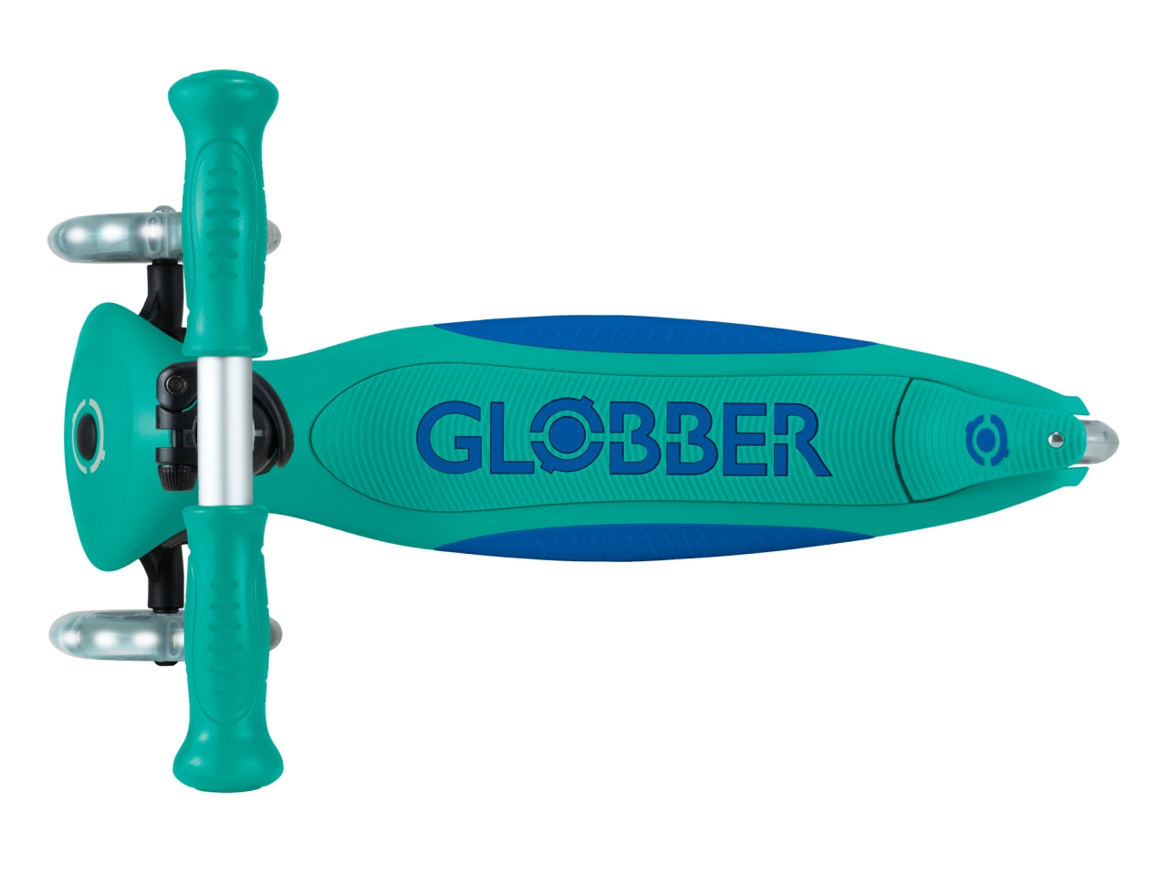 Globber - Primo Foldable Plus Light monopattino - Emerald Green-Navy Blue