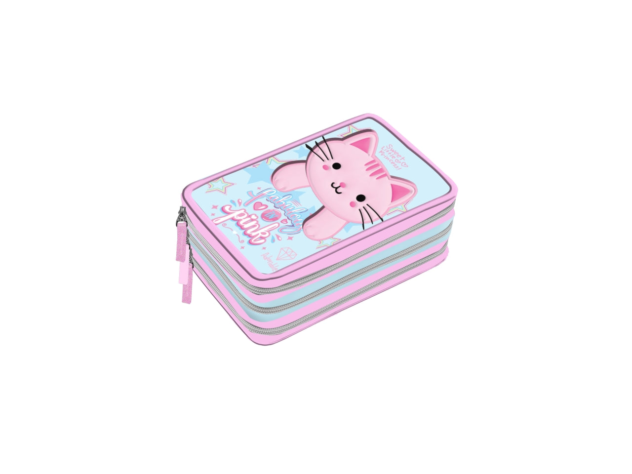 Playtoy cute astuccio 3zip