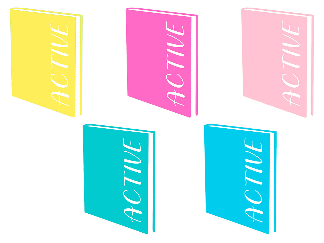 Diario pocket active colori pastello