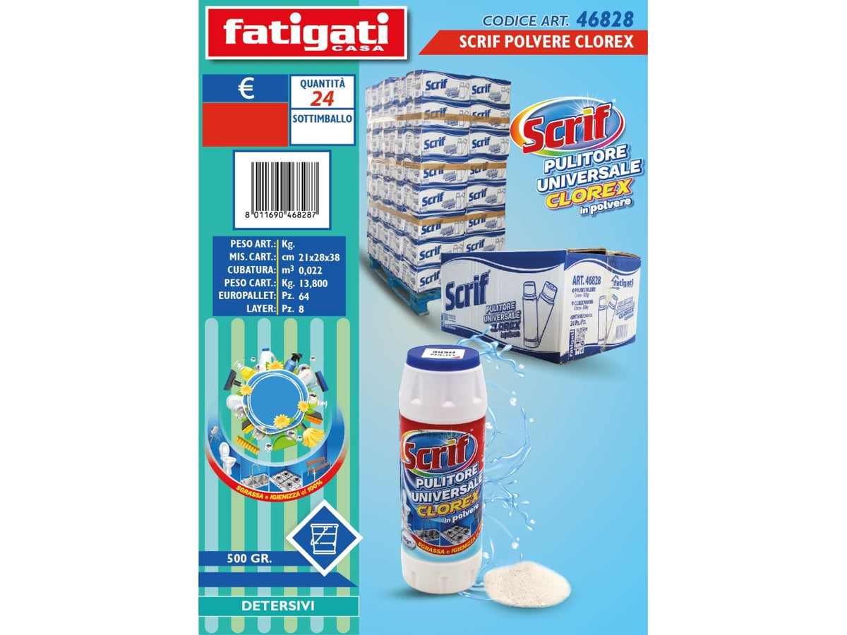 Detergente scrif in polvere clorex 500gr