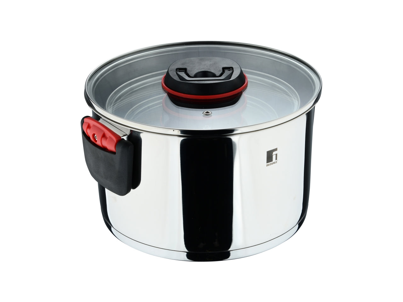 Batteria pentole 6 pezzi composto da casseruole con coperchio16cm, 20cm e 24cm in acciaio inox per piani ad induzione